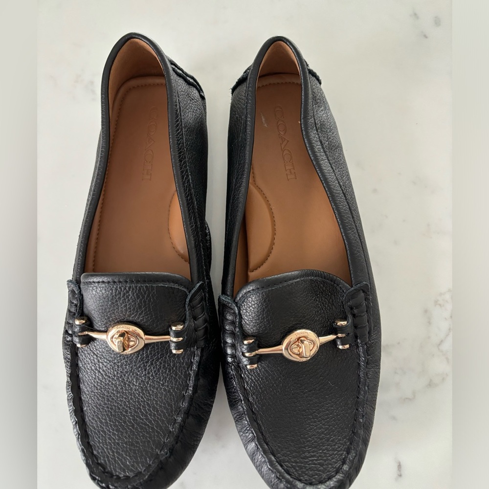 COACH Arlene Black Leather Shoes 8.5